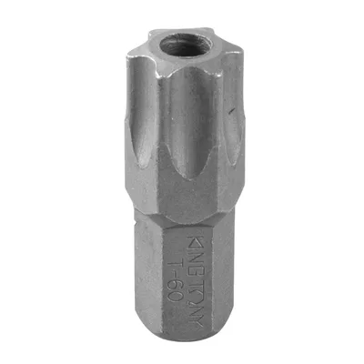 Вставка (бита) торцевая 10 мм, Torx, T60, 36 мм, с отверстием KING TONY 163660U