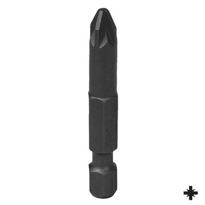 Вставка (бита) торцевая 1/4", Pozidriv, PZ2, 50 мм, для шуруповерта KING TONY 715002Z