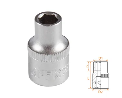 Головка торцевая стандартная шестигранная 3/8", 7 мм AFFIX AF00030007