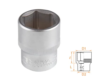 Головка торцевая стандартная шестигранная 1/2", 23 мм AFFIX AF00040023