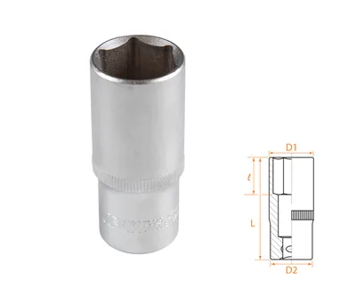 Головка торцевая глубокая шестигранная 3/8", 21 мм AFFIX AF00130021