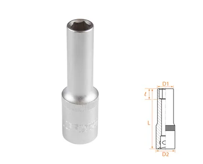 Головка торцевая глубокая шестигранная 1/2", 10 мм AFFIX AF00140010