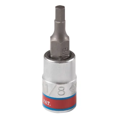 Насадка (бита) торцевая 1/4", Hex, 1/8", L = 37 мм KING TONY 203504S