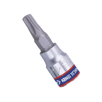 Насадка (бита) торцевая 1/4", Torx, T10, L = 37 мм, с отверстием KING TONY 203710