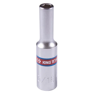 Головка торцевая глубокая шестигранная 1/4", 3/16", дюймовая KING TONY 223506S