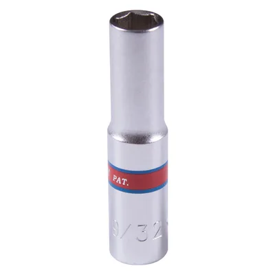 Головка торцевая глубокая шестигранная 1/4", 9/32", дюймовая KING TONY 223509S
