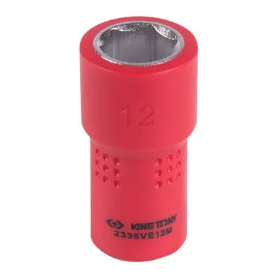 Головка торцевая диэлектрическая шестигранная 1/4", 12 мм KING TONY 2335VE12M