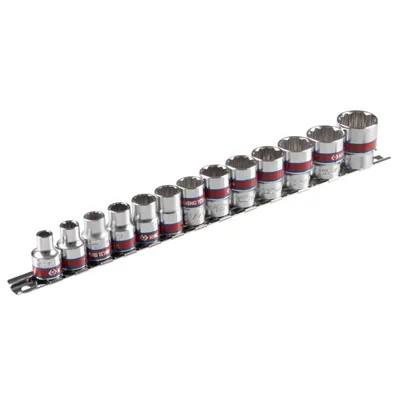 Набор торцевых головок 3/8", двенадцатигранные, 1/4"-13/16", 13 предметов KING TONY 3013SR