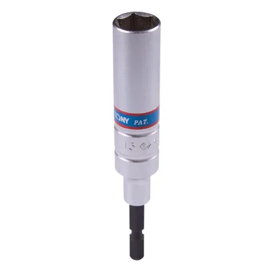 Головка для шуруповерта шестигранная 1/4", 13 мм, L = 110 мм KING TONY 76C1113M