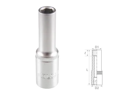 Головка торцевая глубокая шестигранная 1/2", 8 мм TOLSEN TT16558
