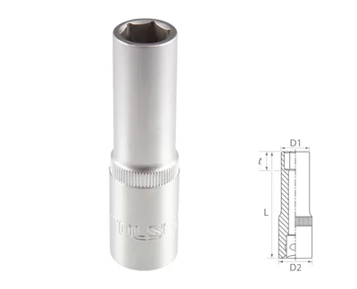 Головка торцевая глубокая шестигранная 1/2", 14 мм TOLSEN TT16564