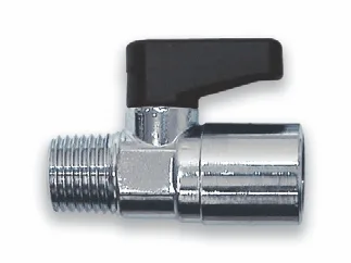 ВЕНТИЛЬ A311/2 мини конический шаровый M1/4"- F1/8"