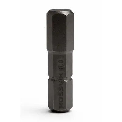 Бита HEX ROSSVIK 6325H70, H7.0, 25 мм, 1/4", сплав S2 (20шт в коробке)