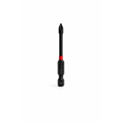 Бита ударная крестовая ROSSVIK 6365PH1-IB, PH1, 65 мм, 1/4", сплав S2 (10шт в коробке)