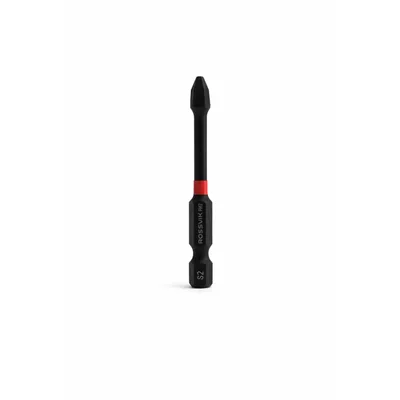 Бита ударная крестовая ROSSVIK 6365PH2-IB, PH2, 65 мм, 1/4", сплав S2 (10шт в коробке)