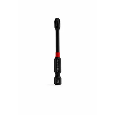 Бита ударная крестовая ROSSVIK 6365PH3-IB, PH3, 65 мм, 1/4", сплав S2 (10шт в коробке)