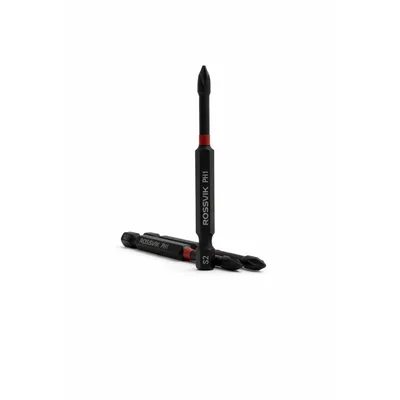 Бита ударная крестовая ROSSVIK 6375PH1-IB, PH1, 75 мм, 1/4", сплав S2 (10шт в коробке)