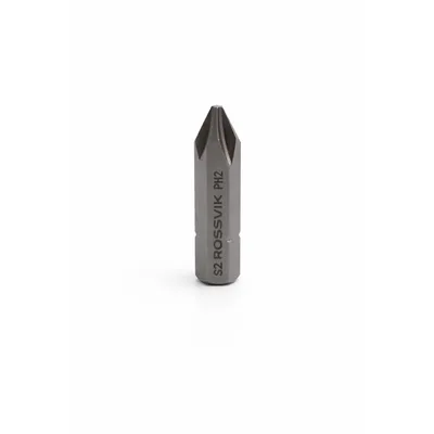 Бита крестовая ROSSVIK 8036PH2, PH2, 36 мм, 5/16", сплав S2 (20шт в коробке)