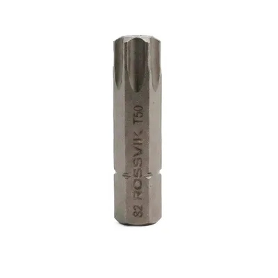 Бита TORX ROSSVIK 8036T50, T50, 36 мм, 5/16", сплав S2 (20шт в коробке)