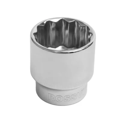 S121232 Головка торцевая 12-гранная ROSSVIK 1/2", 32мм