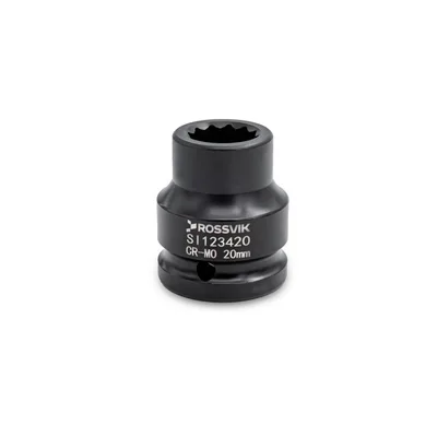 SI123420 Головка торцевая ударная 12-гранная ROSSVIK 3/4", 20мм