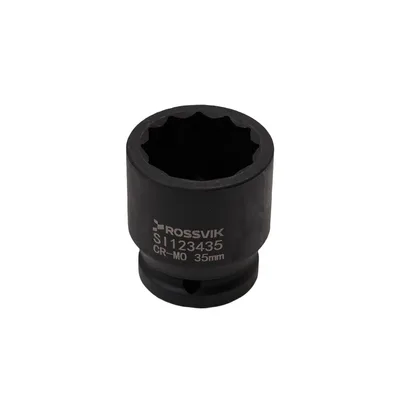 SI123435 Головка торцевая ударная 12-гранная ROSSVIK 3/4", 35мм