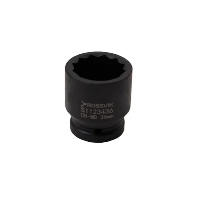 SI123436 Головка торцевая ударная 12-гранная ROSSVIK 3/4", 36мм