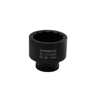 SI123460 Головка торцевая ударная 12-гранная ROSSVIK 3/4", 60мм