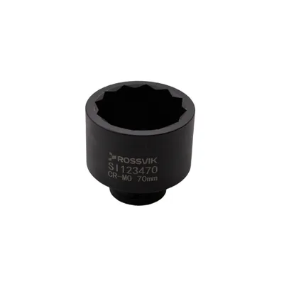 SI123470 Головка торцевая ударная 12-гранная ROSSVIK 3/4", 70мм