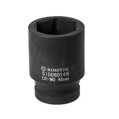 SID060146 Головка торцевая ударная, глубокая ROSSVIK, 1", 46мм