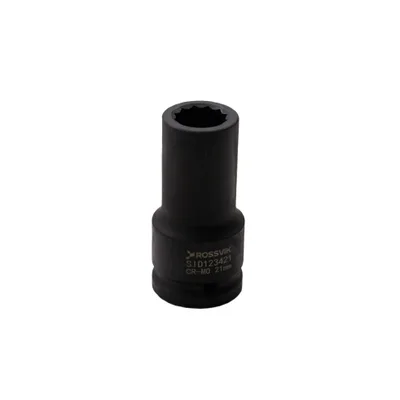 SID123421 Головка торцевая ударная глубокая 12-гранная ROSSVIK 3/4", 21мм