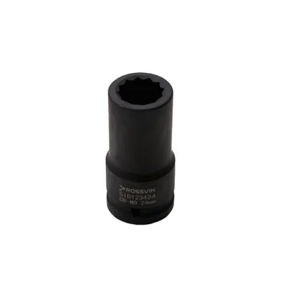 SID123424 Головка торцевая ударная глубокая 12-гранная ROSSVIK 3/4", 24мм