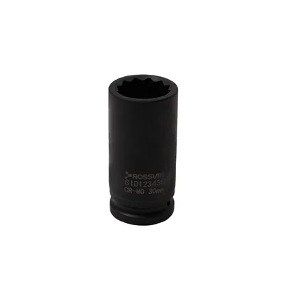 SID123430 Головка торцевая ударная глубокая 12-гранная ROSSVIK 3/4", 30мм