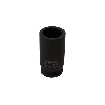 SID123432 Головка торцевая ударная глубокая 12-гранная ROSSVIK 3/4", 32мм