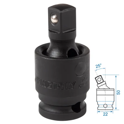 Кардан ударный 3/8", шаровый, с шариковым фиксатором KING TONY 3796P