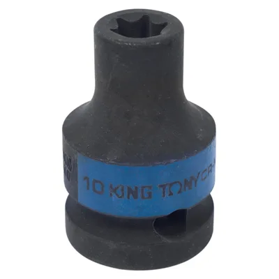 Головка торцевая ударная TORX Е-стандарт 1/2", E10, L = 38 мм KING TONY 457510M