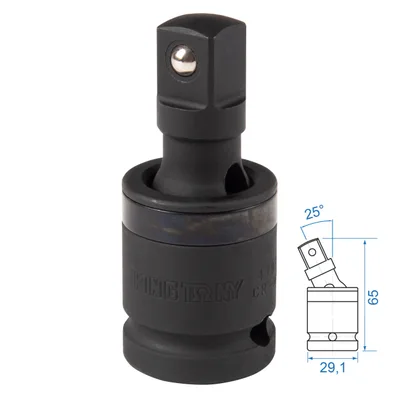 Кардан ударный 1/2", шаровый, с шариковым фиксатором KING TONY 4797P