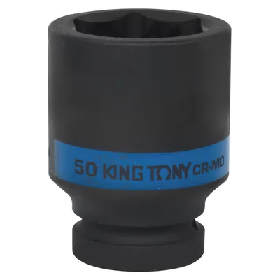 Головка торцевая ударная глубокая шестигранная 1", 50 мм KING TONY 843550M