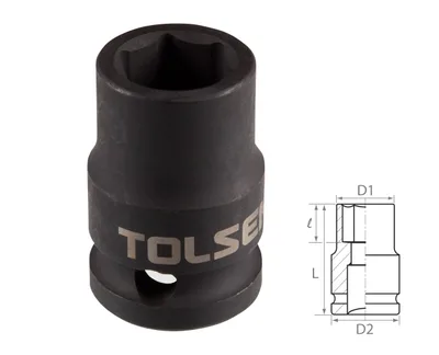 Головка торцевая ударная шестигранная 1/2", 12 мм TOLSEN TT18212
