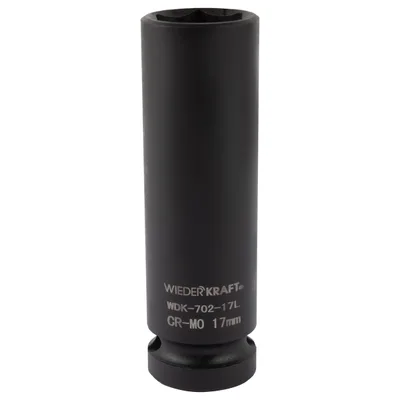 WDK-702-17L Головка торцевая ударная глубокая тонкостенная 1/2", 6 граней, 17 мм