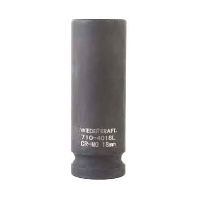 WDK-710-4018L Головка торцевая ударная глубокая 1/2", 6 граней, 18 мм
