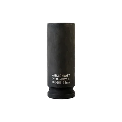 WDK-710-4021L   Головка торцевая ударная глубокая 1/2", 6 граней, 21 мм