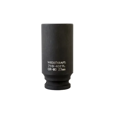WDK-710-4027L Головка торцевая ударная глубокая 1/2", 6 граней, 27 мм