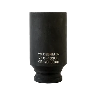 WDK-710-4030L Головка торцевая ударная глубокая 1/2", 6 граней, 30 мм