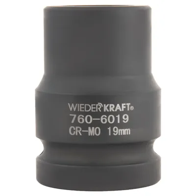 WDK-760-6019 Головка ударная 3/4", 6 граней, 19 мм